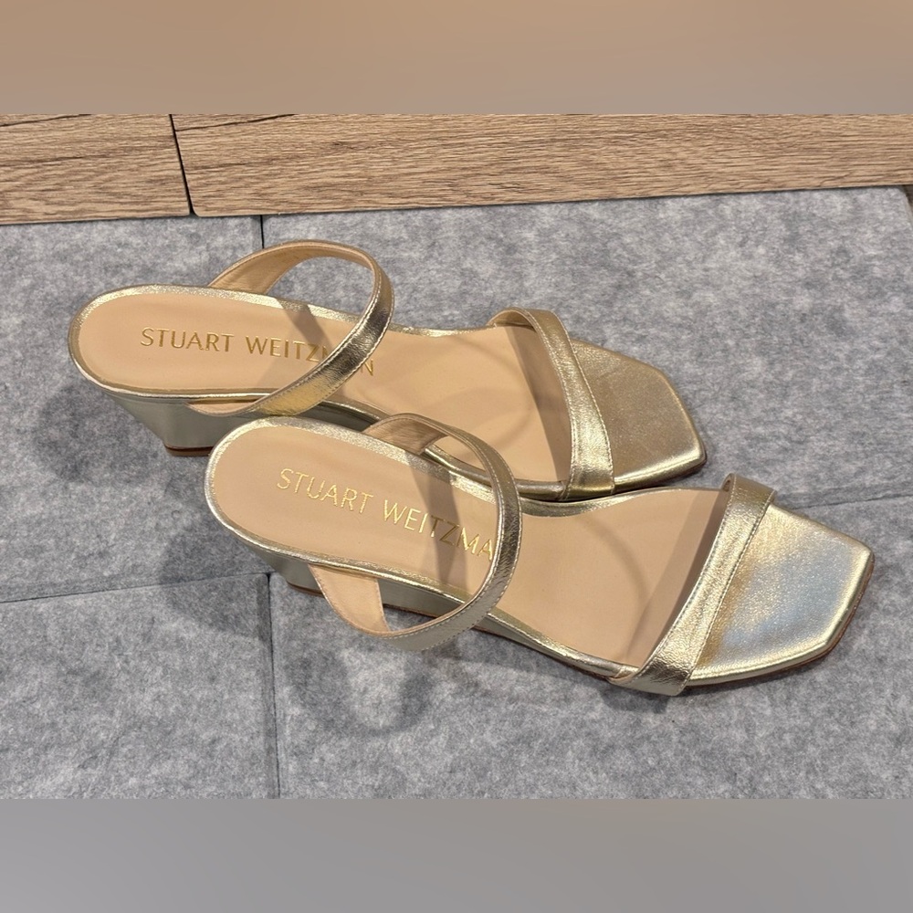 ✨ Stuart Weitzman Aleena 50 Wedge Sandals ✨ - Picture 3 of 6